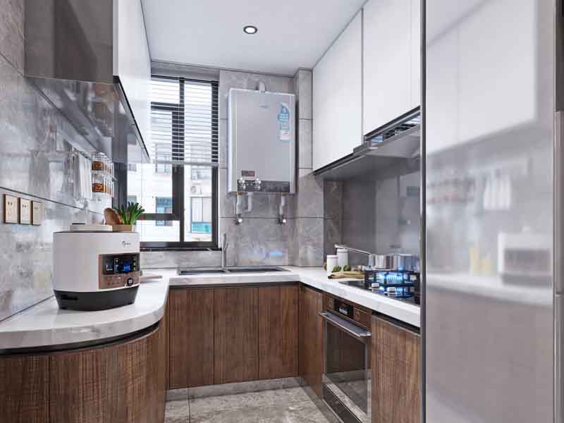 德陽小廚房設計技巧，操作臺高度和燈光布局都有講究