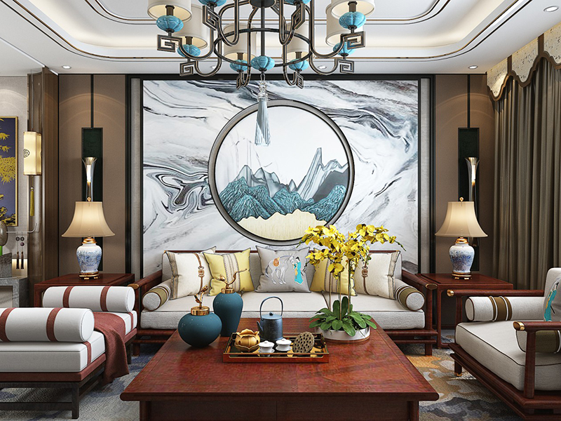 沙發(fā)背景墻掛畫小技巧，懂得給背景墻留白的才是掛畫高手