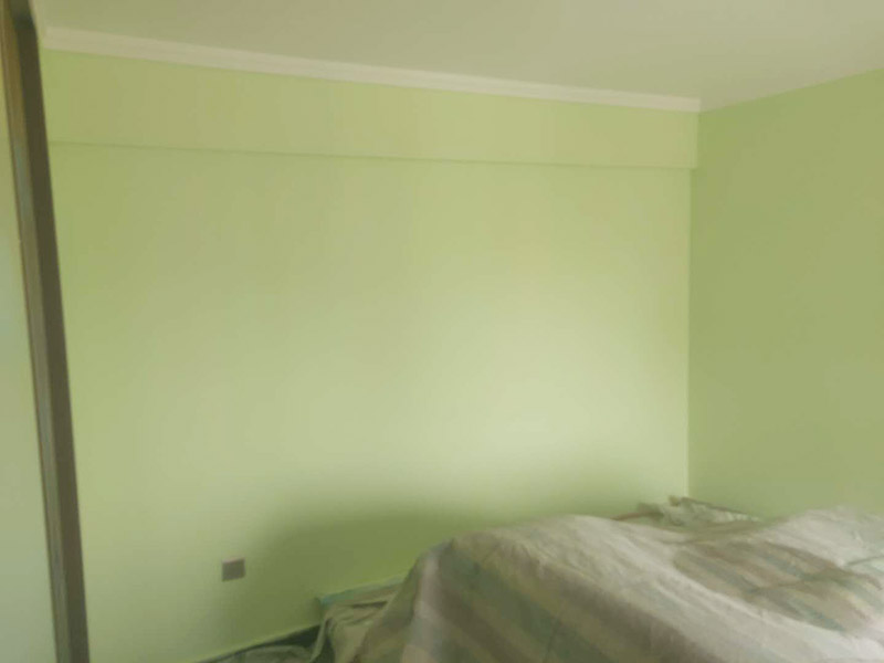 墻面刷乳膠漆：一般進(jìn)行墻面處理之前木工家具和瓷磚鋪貼應(yīng)該都已經(jīng)完成，如果是二手房翻新可能成品會(huì)更多。為了防止處理墻面的過程中成品被墻皮、粉塵、涂料污染，應(yīng)認(rèn)真對(duì)房間內(nèi)已有成品進(jìn)行保護(hù)。封固包含兩個(gè)方面，一個(gè)是裂縫、開槽、孔洞的填補(bǔ)，這個(gè)用修補(bǔ)類的石膏產(chǎn)品就可以了；還有一個(gè)是墻面基層的固化，這個(gè)一般使用固化劑來做，也有一些情況需要用固化能力更強(qiáng)的貼布（牛皮紙）來解決。做好墻面封固之后，如果墻面的平整度超過5mm，為了更方便的找平，建議先使用厚找平材料做厚找平。厚找平材料一般批刮1遍即可，盡量不要太厚，以能找平為準(zhǔn)。為了在刷漆時(shí)獲得更好的表現(xiàn)效果，精找平材料批刮之后一般都要用細(xì)砂紙整體打磨一遍，使墻面更加平整、光滑。如果不打算刷漆了，那就不需要進(jìn)行打磨了。