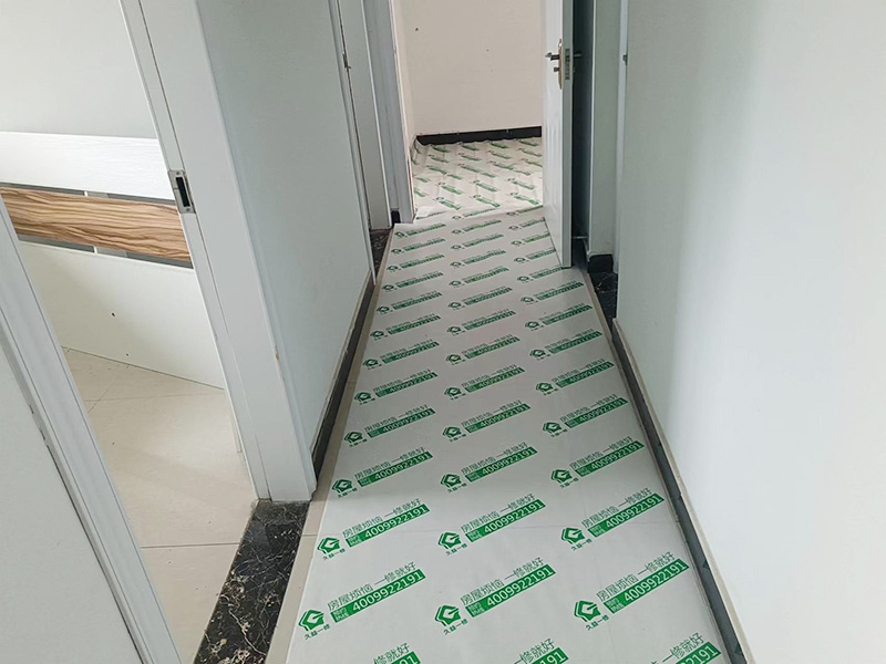 墻面局部修補，地磚保護