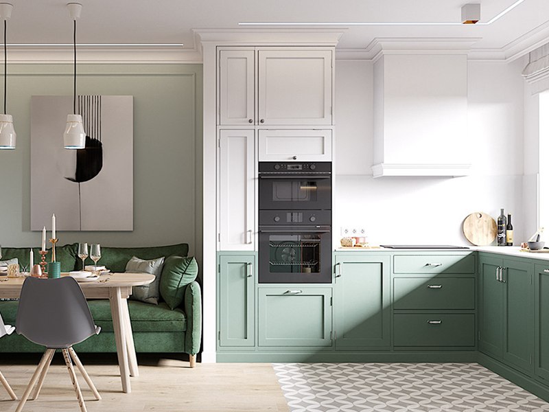 深圳幸福華府廚房裝修設(shè)計效果圖_簡約