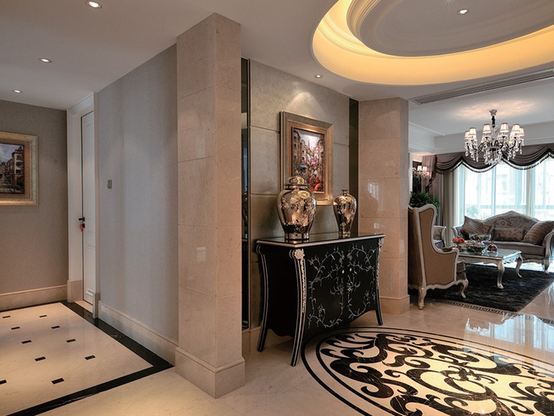 西安金科天籟城玄關(guān)裝修設(shè)計(jì)效果圖_簡