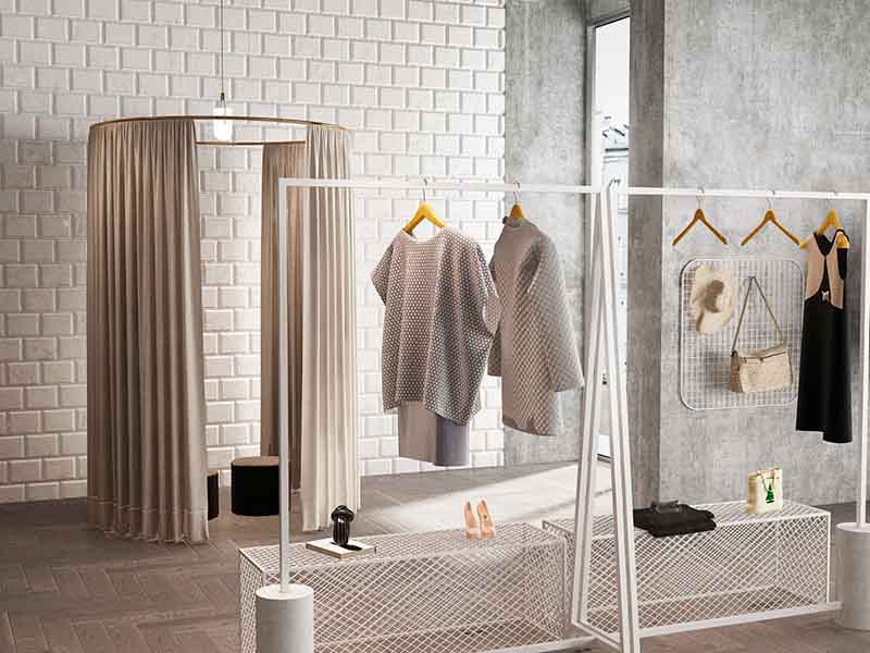 簡單時尚的小型衣服店鋪裝修，要注重空