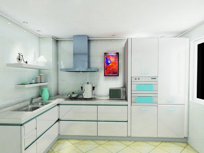 酒店廚房裝修灶臺柜,酒店廚房裝修局部