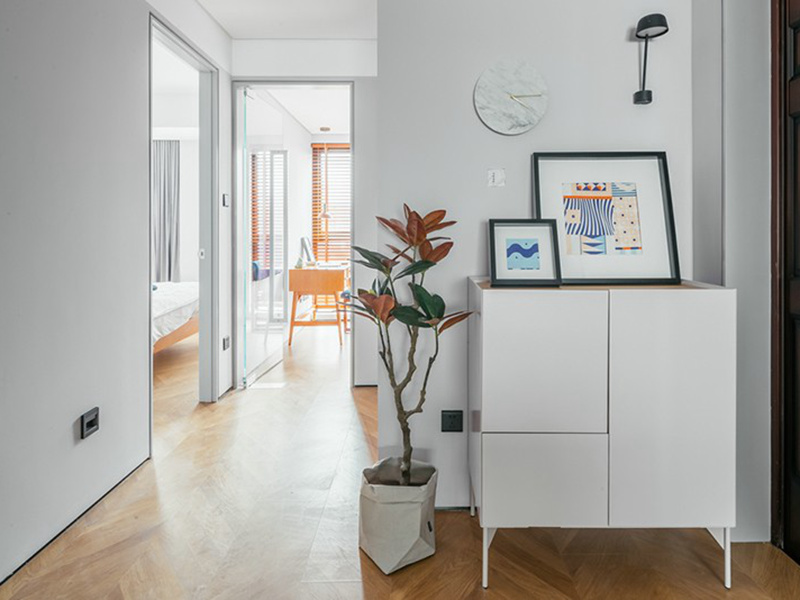 無錫二居室舊房玄關(guān)改造圖