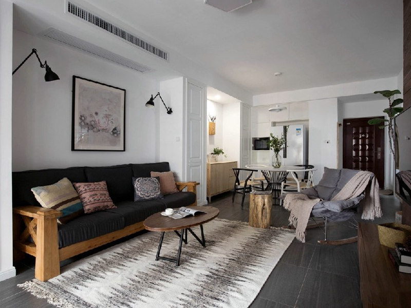 北京客廳設(shè)計公司,家庭客廳背景墻裝修