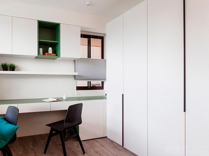 混搭風(fēng)書房裝修實景圖