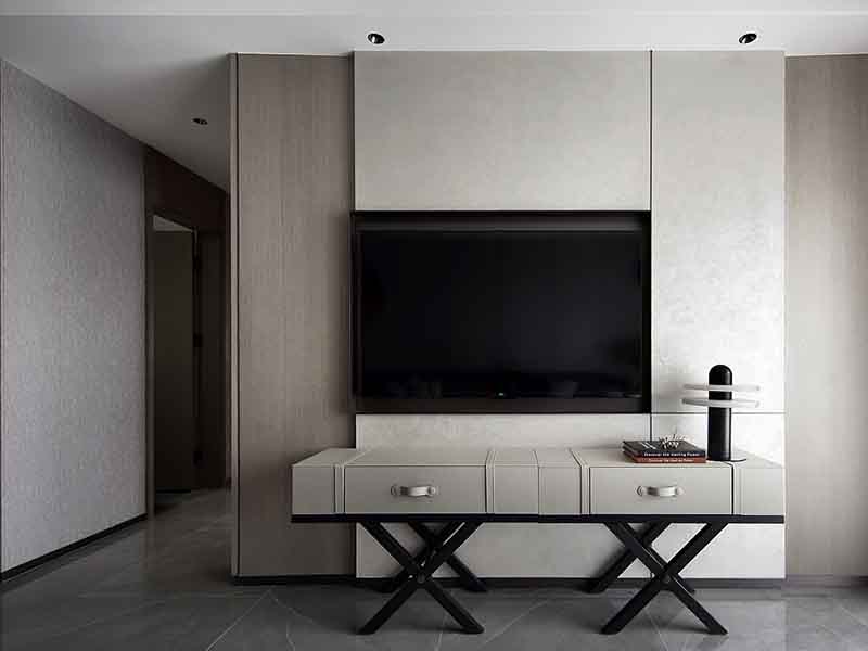 許昌市禹州市現(xiàn)代簡約客廳裝修效果圖