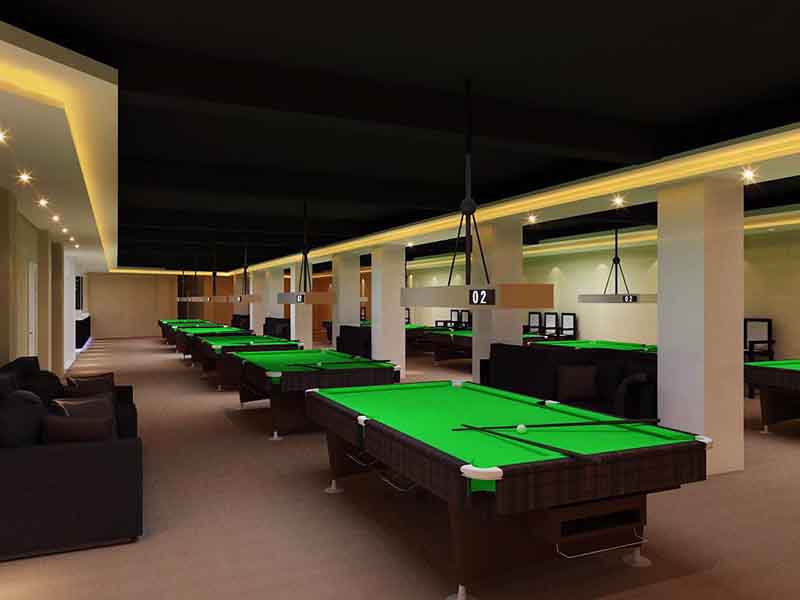 廊坊市廣陽區(qū)臺(tái)球廳裝修設(shè)計(jì)圖