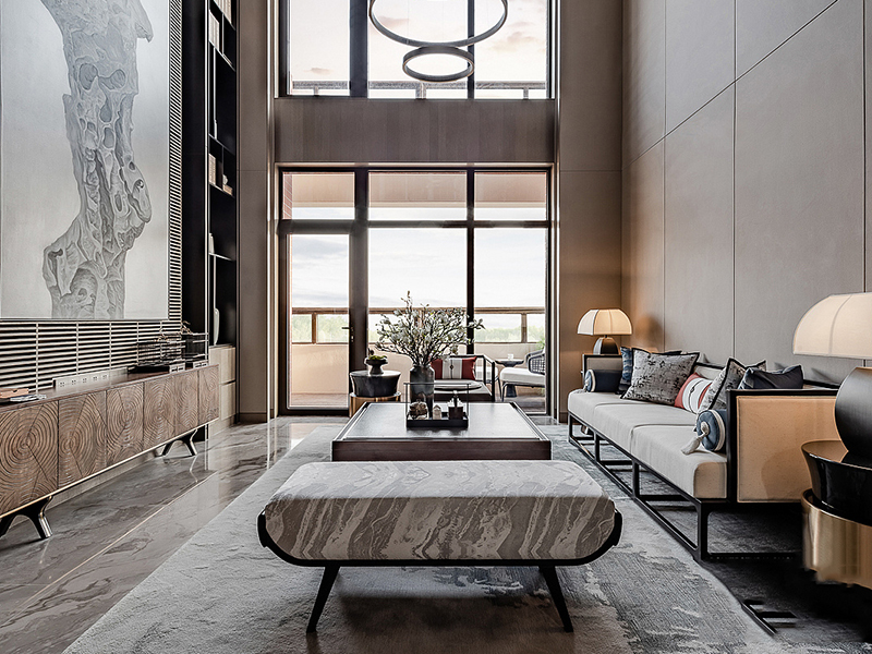 廊坊市安次區(qū)4.5米挑高裝修設計圖