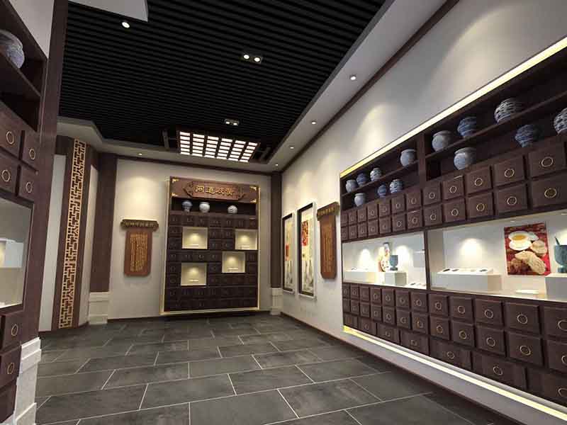 昆明安寧市中醫(yī)背景墻裝修設(shè)計(jì)圖