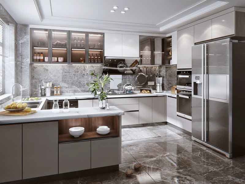 江門市江海區(qū)開(kāi)放式廚房效果圖