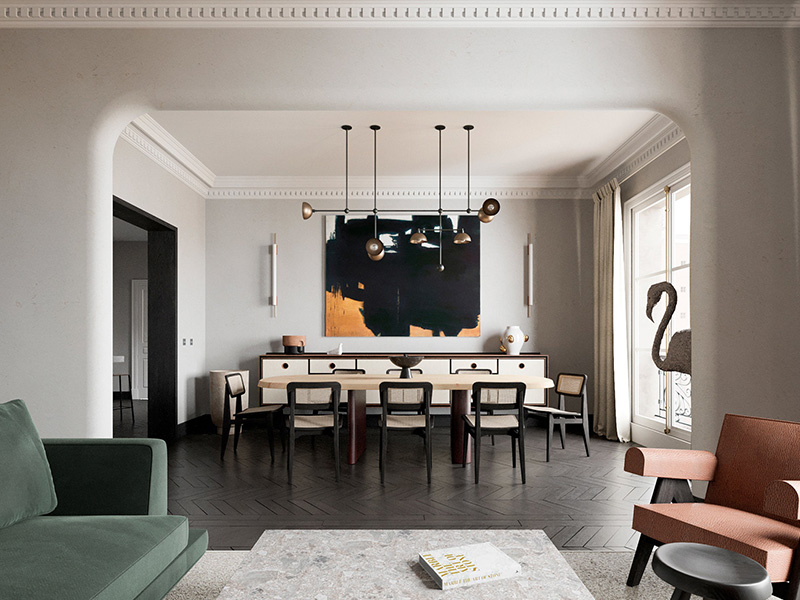 南陽市臥龍區(qū)歐式風(fēng)格裝修設(shè)計-餐廳設(shè)計