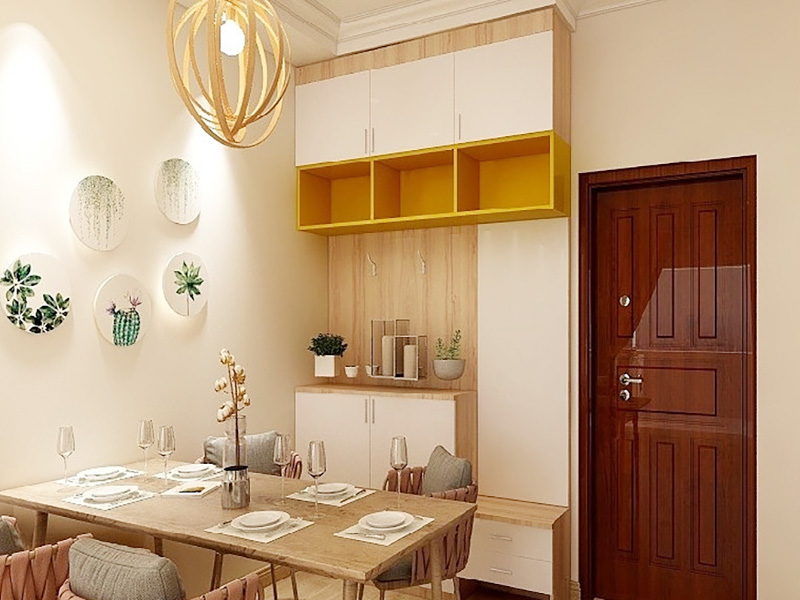 濰坊市寒亭區(qū)小戶型整體裝修設計-玄關設計